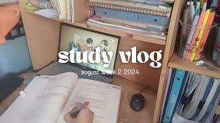 study vlog | august week 2 2024