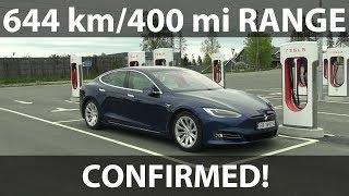 Tesla Model S LR Raven range test