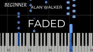 Alan Walker - Faded | Piano Tutorial (EASY)