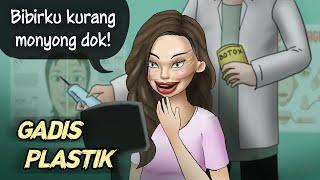 Ketagihan Oplas sampai alam baka - GADIS PLASTIK #HORORMISTERI | Kartun Hantu, Animasi Horror