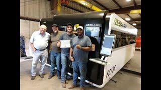 Successful installation in Tampa, FL, FAST13X7 Enclosure and sheet exchange worktable│ FlexMax Laser