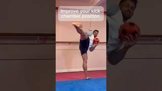 Try this unique exercise for a better kick chamber position #martialarts #karate #kicks #shotokan