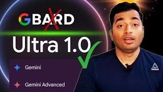 Google BARD Becomes Gemini | Gemini Advanced with Ultra 1.0 Free and Paid Versions