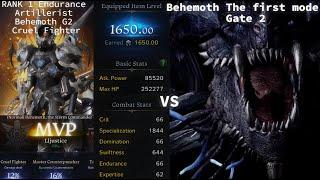 Lost Ark RANK 1 Endurance Artillerist 1650 Behemoth The first mode gate 2 CRUEL FIGHTER Gameplay