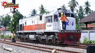 MOMEN LAGII‼️KERETA LUAR BIASA Kirim Rangkaian Kereta Ukur Track Divre 1 Sumatera Utara