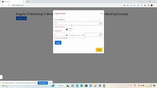 Angular 15 Bootstrap 5 Modal Popup Reactive Forms with Validation Working Example