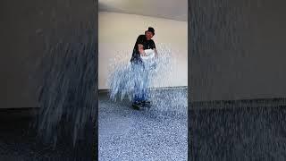 Epoxy & Polyaspartic Flake Garage Floor #epoxy #garage #garagefloor #floor