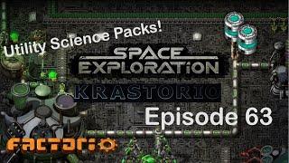 Utility Space Science Packs | Factorio Space Exploration & Krastorio Playthrough | Episode 63