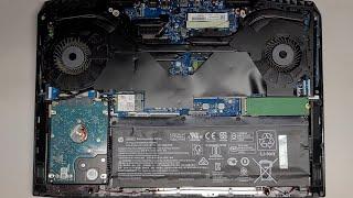 HP Omen Laptop 15 15-DC1007TX Disassembly RAM SSD Hard Drive Upgrade LCD Screen Replacement Repair