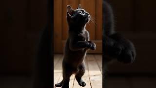 Shadow in Motion: The Black Kitten’s #viral #shorts #foreveryone #funny