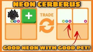 6 LATEST OFFERS FOR NEON CERBERUS!! GOT A HUGE WIN!! IN ADOPT ME