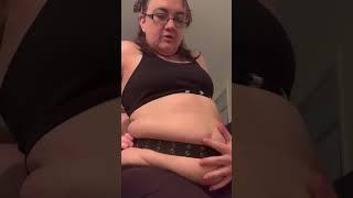 Chubby Big Belly Girl Loves Belly Play - #chubby #bellyfat #belly