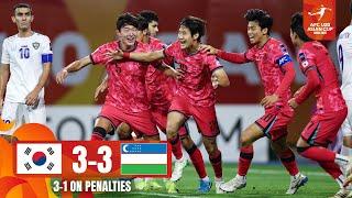 Thanks to Keeper-Hong: Shoot-out win | Korea Republic - Uzbekistan | Highlights | AFC U20 Asian Cup™