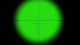 sniper scope green screen effect