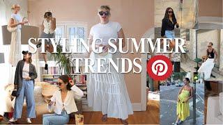 STYLING SUMMER TRENDS | pinterest inspired +  plus size / midsize + euro summer vibes | style school