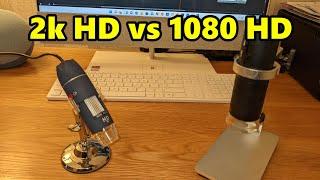 Jiusion 1080 Digital Microscope vs Jiusion 2K HD 2560x1440P Microscope