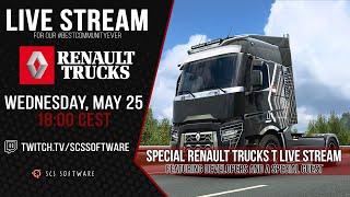 ETS2 - Special Renault Trucks T Tuning Pack DLC Release Live Stream Recording