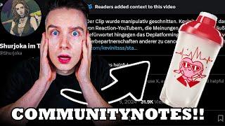 Community-Notes auf meine FEINDMARKIERUNG von SHURJOKA!