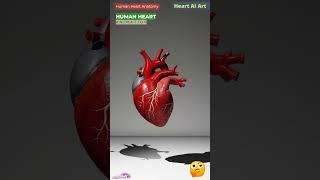 Human Heart Animation | Cardiac Anatomy | Heart AI Art | 104