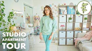 SMALL SPACE TOUR - Woman's Gorgeous 400 ft² Studio Apartment