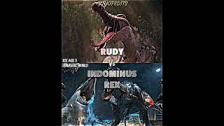 Rudy vs Indominus Rex #indominusrex #iceage3 #jurassicworld #wis #wisedit #vsbattle #whoisstronger