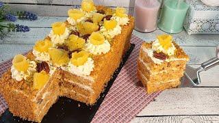 The famous HAWAIIAN CARROT Cake with Pineapples! The tenderest! Very tasty and fast!