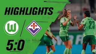 Sellner trifft bei Comeback | Highlights | UWCL | VfL Wolfsburg - ACF Fiorentina 5:0