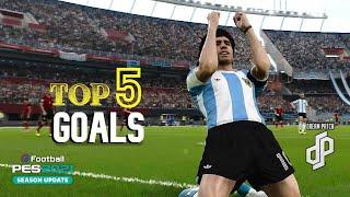 PES 2021 DREAM PATCH - TOP 5 GOALS BY LEGEND PLAYERS