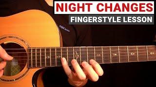 Night Changes - One Direction | Fingerstyle Guitar Lesson (Tutorial) How to Play