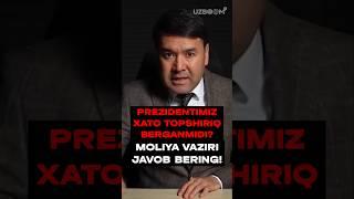 RASUL KUSHERBAYEV VAZIRGA QATTIQ GAPIRDI #rasulkusherbayev #uzboomtv #uzbekistan #shorts #shortvideo