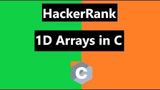 1D Arrays in C Hackerrank Solution - C Language | HackerRank C Language