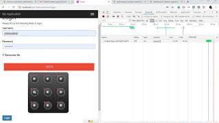 yii2 pattern captcha   Demonstration video