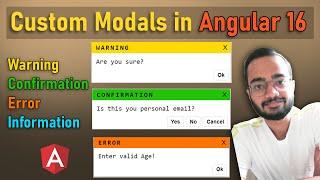 How to make Modal Service from scratch in Angular 16? | Without Angular Material