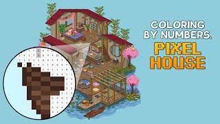 Coloring by Numbers: Pixel House Gameplay