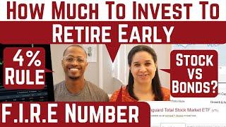 How to Calculate Your Financial Independence Number When Investing In Stocks & Bonds | Our Course!