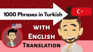 1000 Short TURKISH Phrases - Speak like a Native - IMPROVE your VOCABULARY