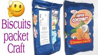 DIY best use of waste snacks packets craft - best out of waste