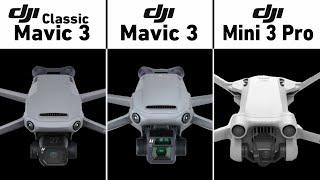 Dji Mavic 3 Classic Vs Dji Mavic 3 Vs Dji Mini 3 Pro