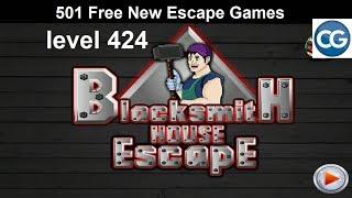 [Walkthrough] 501 Free New Escape Games level 424 - Blacksmith house escape - Complete Game