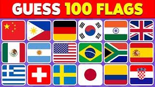  Guess the Country by the Flag Quiz  | Can You Guess 100 Flags?