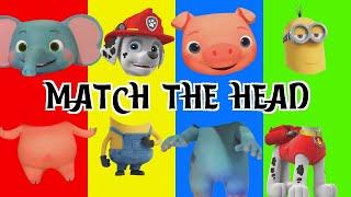 Ello CoCoMelon, PAW Patrol, Pepe CoCoMelon, Kevin Minions - Match The Head \ Wrong Heads