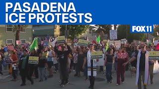 Pasadena protests against more ICE raids at local parks  | FOX 11 LA