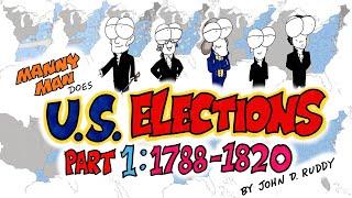 US Presidential Elections Part 1: 1780-1820: Washington to Monroe - Manny Man Does History