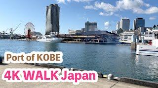 【4K Walk】Kobe port area (One of the best places to visit in Japan)