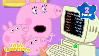 Peppa Pig Helps Mummy Pig Find A New Book  | Cartoons For Kids | Little Learners