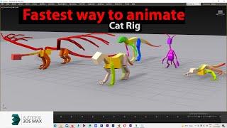 How To Create animation in 3ds max with cat rig #ankutoonz