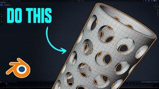 The EASY Way to Holes in Blender - Hard Surface Modeling Tutorial