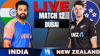 Live: India vs New Zealand 12th match, Live Match Score today | IND vs NZ, Champions Cup 2025