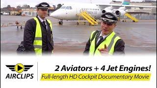 Aviation History & TRUE AVIATORS! BRA Avro RJ100/ BAe 146 Ultimate Cockpit Movie BMA-MMX [AirClips]