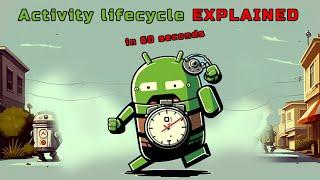 android activity lifecycle EXPLAINED in 60 seconds